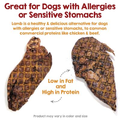 Show full view: Riley's Lamb Lung Dehydrated Dog Treats, 6-oz bag slide 4 of 9