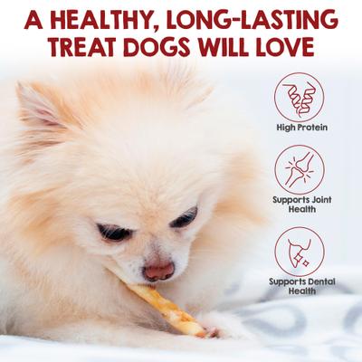 Show full view: Riley's Peanut Butter Basted Beef Hide Natural Dog Chew Treats, Small, 21 count slide 4 of 9