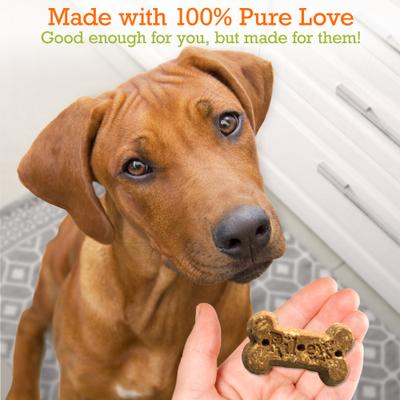 Show full view: Riley's Peanut Butter & Molasses Recipe Biscuit Dog Treat, 5-oz bag, Large slide 4 of 10