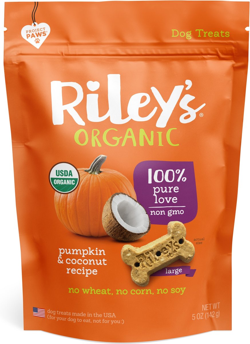 Riley's Pumpkin & Coconut Large Bone Dog Treats