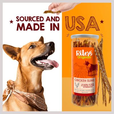 Show full view: Riley's Slims Chicken Sticks Dehydrated Dog Treats, 6-oz bag slide 6 of 6