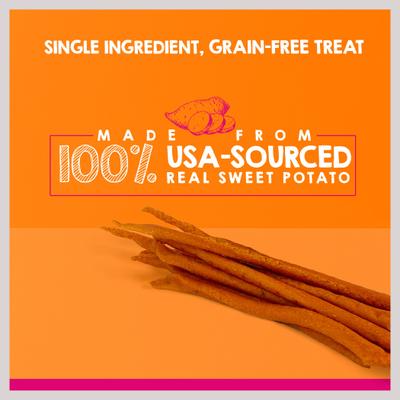 Show full view: Riley's Slims Dried Sweet Potato Dehydrated Dog Treats, 7.5-oz jar slide 3 of 6