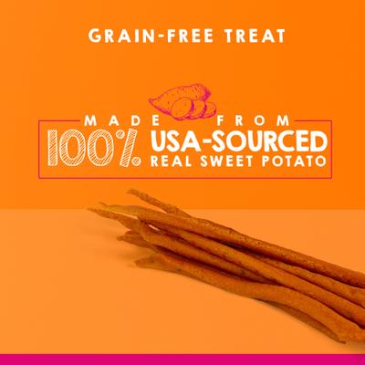 Show full view: Riley's Slims Dried Sweet Potato with Turmeric Dog Treats, 7.5-oz jar slide 3 of 6