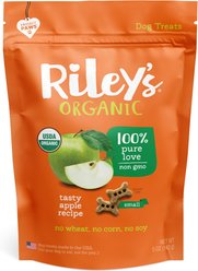 Riley's Tasty Apple Bone Dog Treats, 5-oz bag, Small