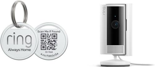 Show full view: Ring 2nd Generation Indoor Camera Pet Tag Bundle, White slide 1 of 4