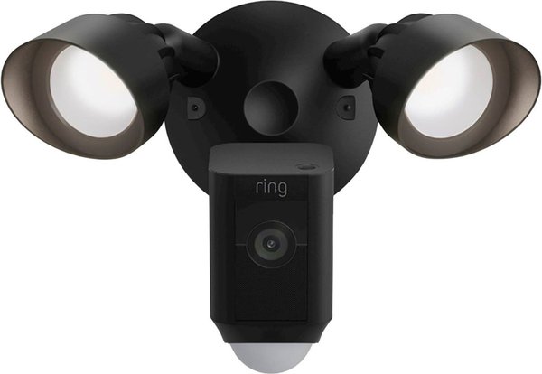 RING Floodlight Cam Wired Plus Outdoor WiFi Pet Camera Black Chewy