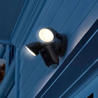 Show full view: Ring Floodlight Cam Wired Plus Outdoor WiFi Pet Camera, Black slide 3 of 5