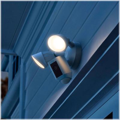 Show full view: Ring Floodlight Cam Wired Plus Outdoor WiFi Pet Camera, White slide 3 of 5