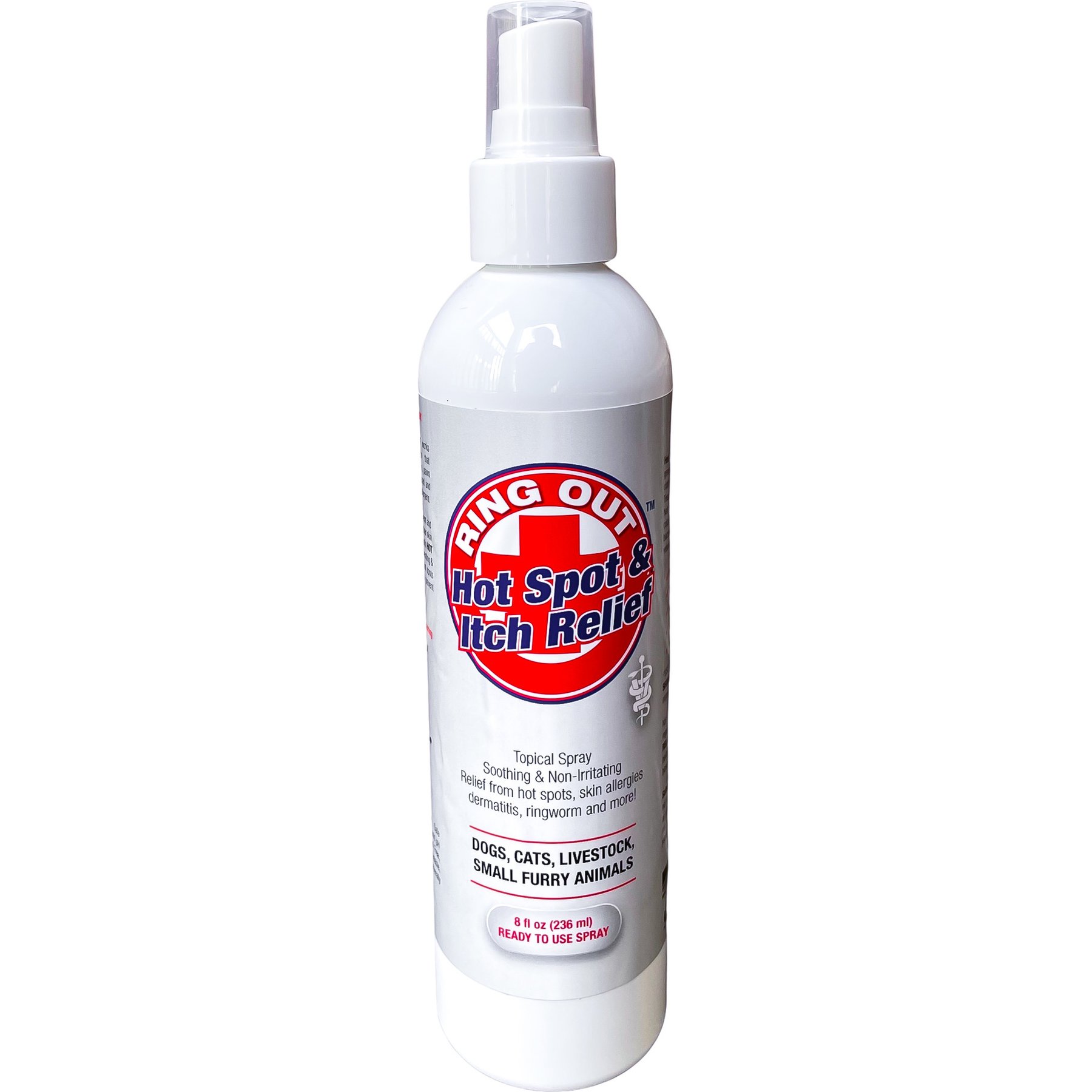 Ring Out Hot Spot & Itch Relief Spray for Dogs & Cats, 8-fl oz bottle