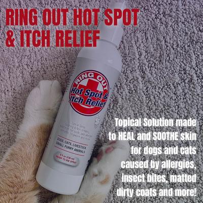 Show full view: Ring Out Hot Spot & Itch Relief Spray for Dogs & Cats, 8-fl oz bottle slide 5 of 8