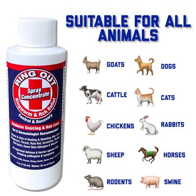 Show full view: Ring Out Ringworm & Itch Relief Horse, Livestock & Pet Skin Care Concentrate, 4-fl oz bottle slide 5 of 9