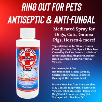 Show full view: Ring Out Skin & Paw Cleaning Spray for Dogs & Cats, 4-fl oz bottle slide 6 of 10