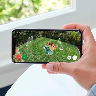 Show full view: Ring Spotlight Cam Plus Battery Outdoor WiFi Pet Camera, White slide 5 of 6