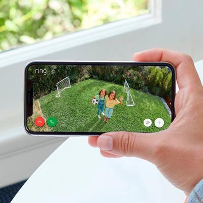 Show full view: Ring Spotlight Cam Plus Battery Outdoor WiFi Pet Camera, Black slide 3 of 4