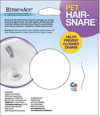 Show full view: Rinse Ace Pet Hair Snare Drain Catcher, White slide 2 of 5