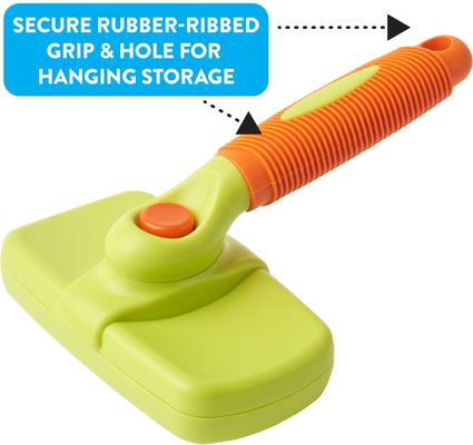 Show full view: Rinse Ace Self-Cleaning Retractable Bristle Pet Brush, Large slide 3 of 9