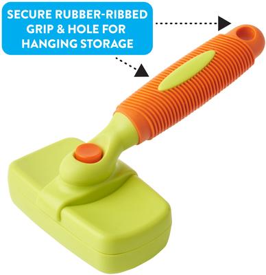 Show full view: Rinse Ace Self-Cleaning Retractable Bristle Pet Brush, Small slide 3 of 9