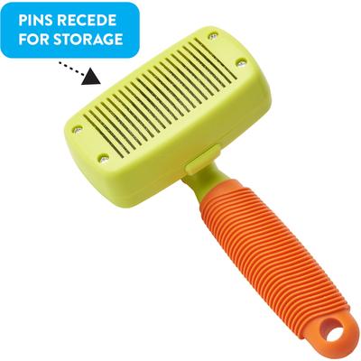 Show full view: Rinse Ace Self-Cleaning Retractable Bristle Pet Brush, Small slide 6 of 9