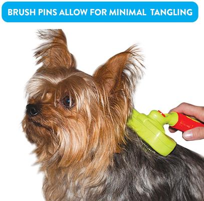 Show full view: Rinse Ace Self-Cleaning Retractable Bristle Pet Brush, Small slide 8 of 9