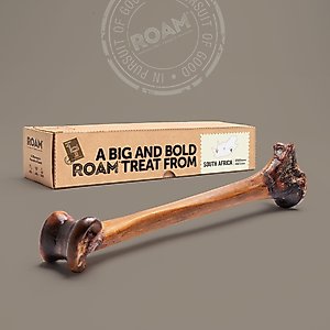 Roam Forever Bone Ostrich Dog Bone, 1 count