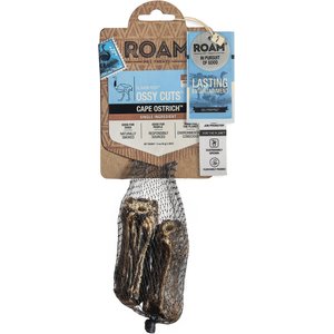 Roam Ossy Cuts Cape Ostrich Dog Treats, 2 count