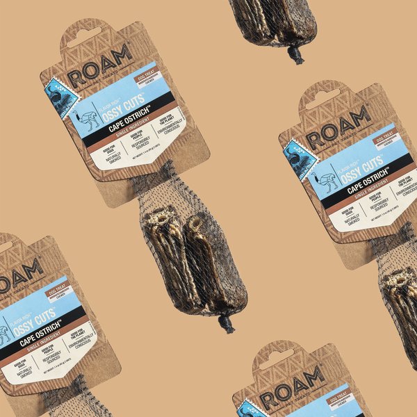 Roam Ossy Slices Cape Ostrich Freeze-Dried Dog Treats