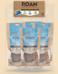 Roam Ossy Trainers Premium Jerky Ostrich Dog Treats, 1-lb bag