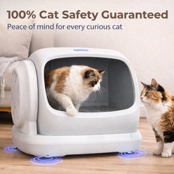 Robotail Automatic Self-Cleaning App Control Cat Litter Box, Ivory, XXX-Large slide 2 of 7