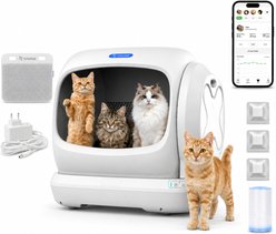 Robotail Automatic Self-Cleaning App Control Cat Litter Box, Ivory, XXX-Large