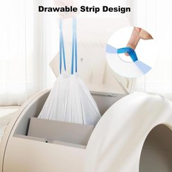 Robotail Self-Cleaning Litter Box Liners, White, 60 count slide 2 of 6