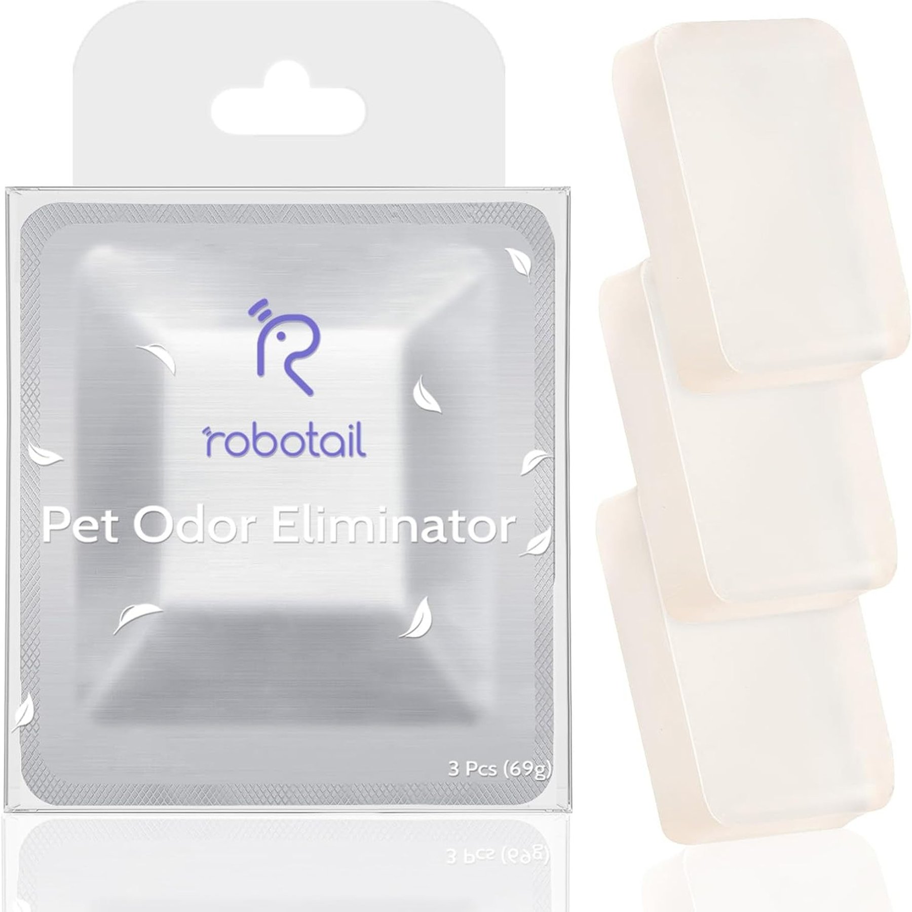 Robotail Self-Cleaning Odor Eliminator Cat Litter Box Filter, 3 count