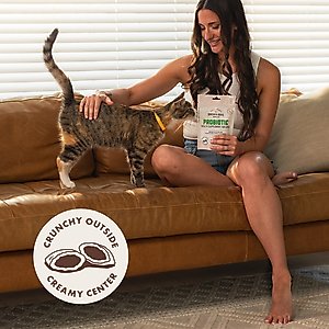 Rocco & Roxie Supply Co. Chicken Flavored Digestive Aid Probiotic Chew Supplement for Cats, 3.7-oz bag