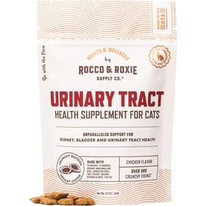 Rocco & Roxie Supply Co. Chicken Flavored Urinary Support Chew Supplement for Cats, 3.7-oz bag
