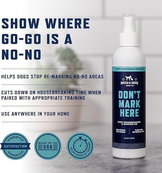 Rocco & Roxie Supply Co. Don't Mark Here Dog Repellent Spray, 8-oz bottle