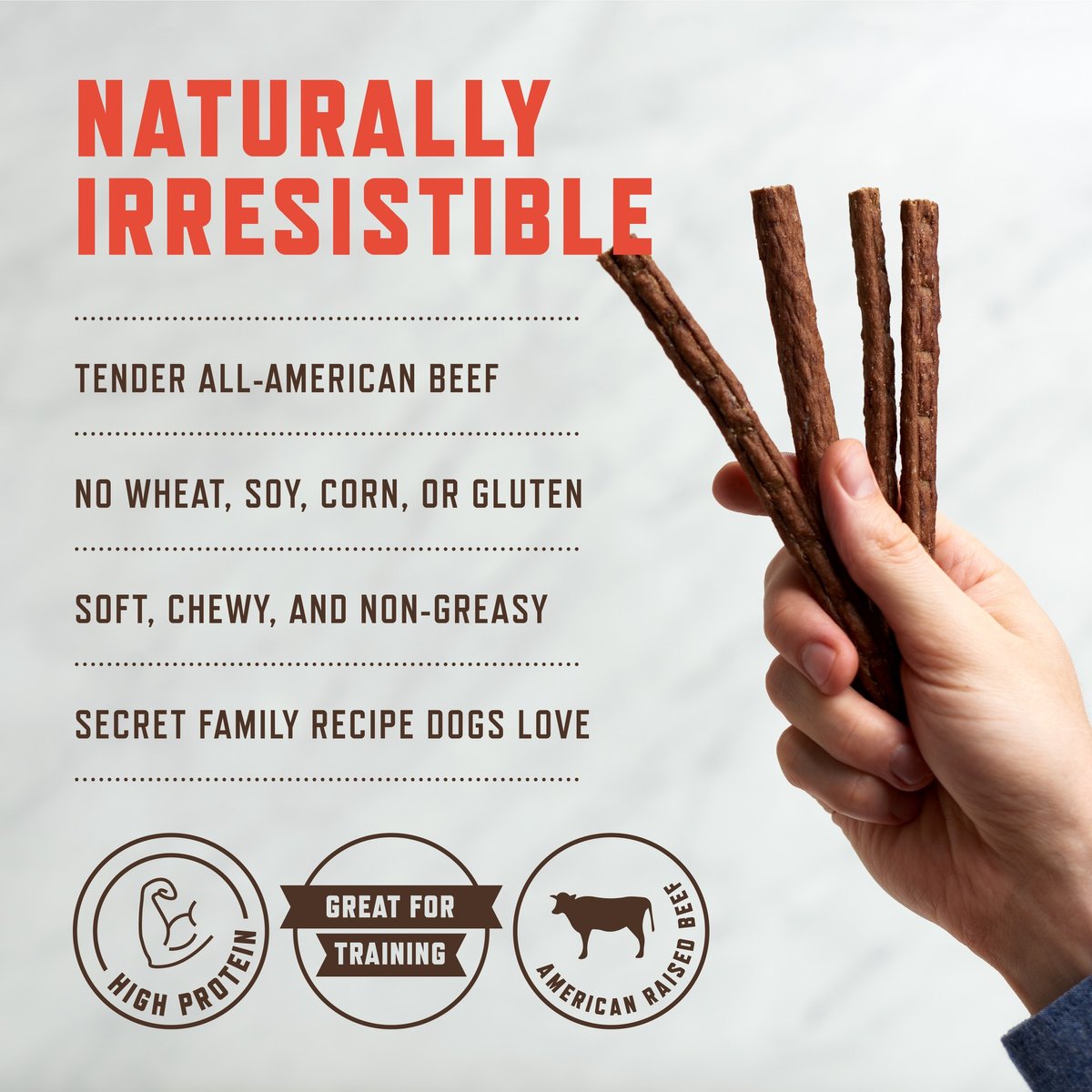 Rocco & Roxie Supply Co. Grain-Free Gourmet Beef Liver Dog Treats