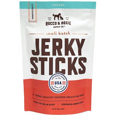 Rocco & Roxie Supply Co. Rocco & Roxie Supply Co. Gourmet Chicken Jerky Dog Sticks, 16-oz bag