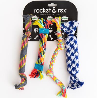 Show full view: Rocket & Rex Not just Your Plain Old Rope Dog Toy Set, 4 count slide 2 of 8