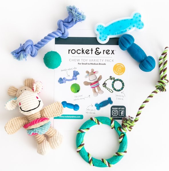 Rocket & Rex Small & Medium Breeds Puppy Chew Toy Variety Pack