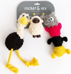Rocket & Rex Squeakers, Rope & Plush Dog Toy Gift Set, 3 count slide 2 of 7