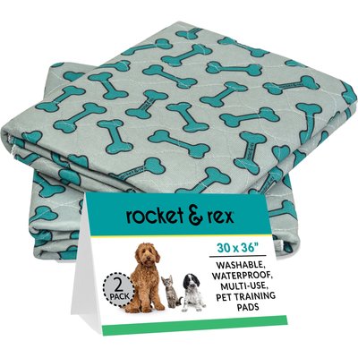 Rocket & Rex Rocket & Rex Washable Puppy Training Pads, Large: 36 x 30-in, 2 count