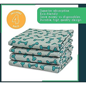 Rocket & Rex Washable Puppy Training Pads, Large: 36 x 30-in, 4 count, Unscented
