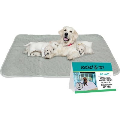 Rocket & Rex Rocket & Rex Washable Puppy Training Pads, X-Large: 60 x 60-in