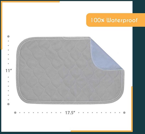 Show full view: Rocket & Rex Washable Puppy Training Pads, X-Small: 17.5 x 11-in, 2 count slide 4 of 10