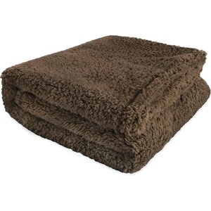 Rocket & Rex Waterproof Cat & Dog Blanket, Brown, Medium