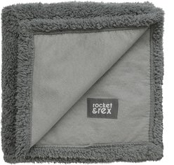 Rocket & Rex Waterproof Cat & Dog Blanket, Gray, Small