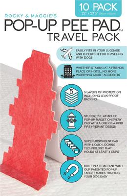 Show full view: Rocky and Maggie's Pop-Up Dog Pee Pads, 10 count slide 1 of 6