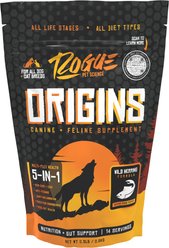 Rogue Pet Science Origins 5 in 1 Multi-Plex Support Dog & Cat Supplement, 8-oz bag slide 1 of 3