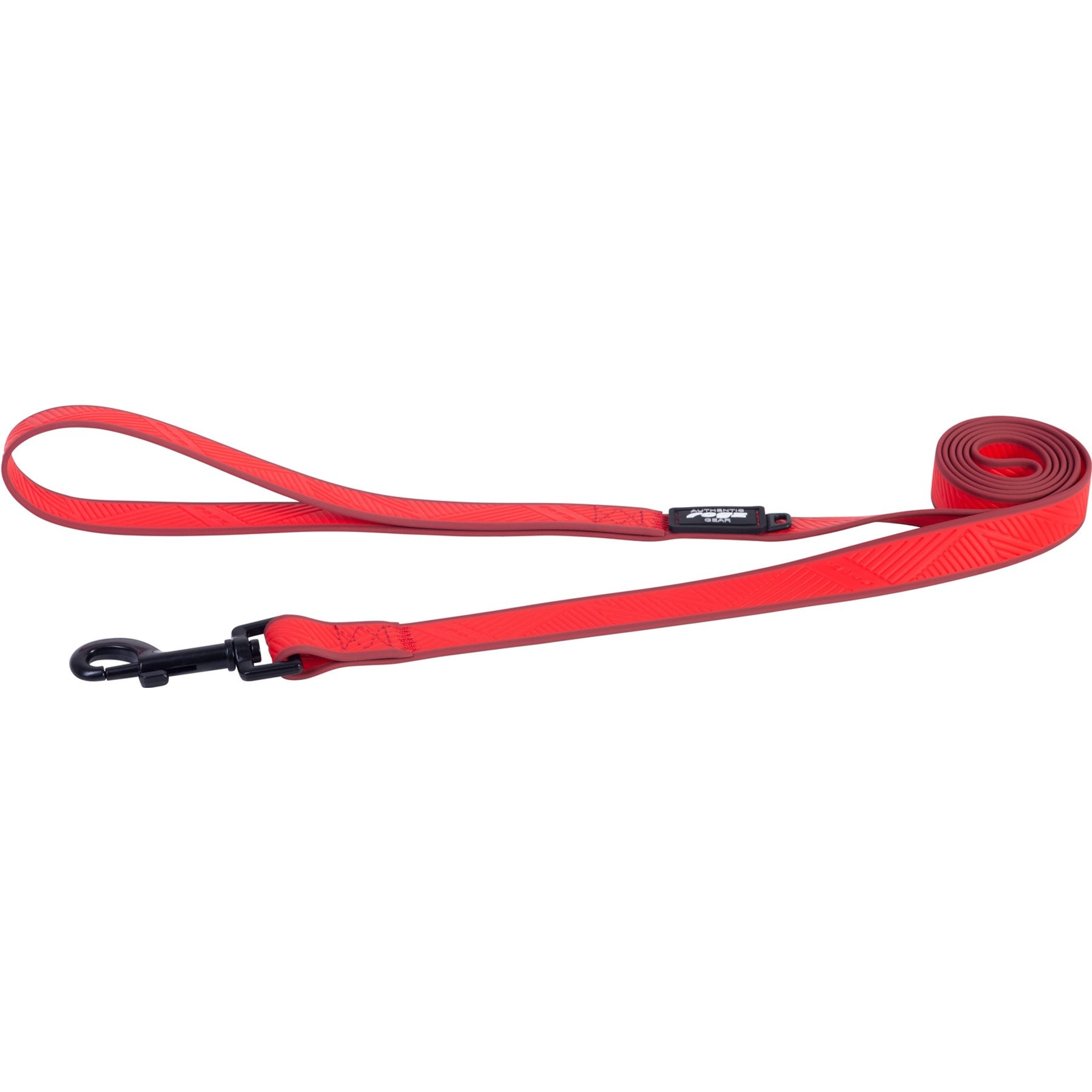 Rogz Amphibian Classic Dog Lead, Red, Large: 5-ft long, 3/4-in wide
