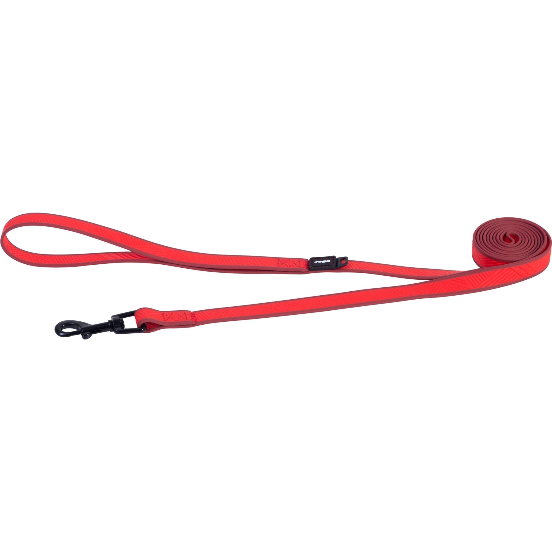 Rogz Amphibian Classic Dog Lead, Red, Medium: 6-ft long, 5/8-in wide