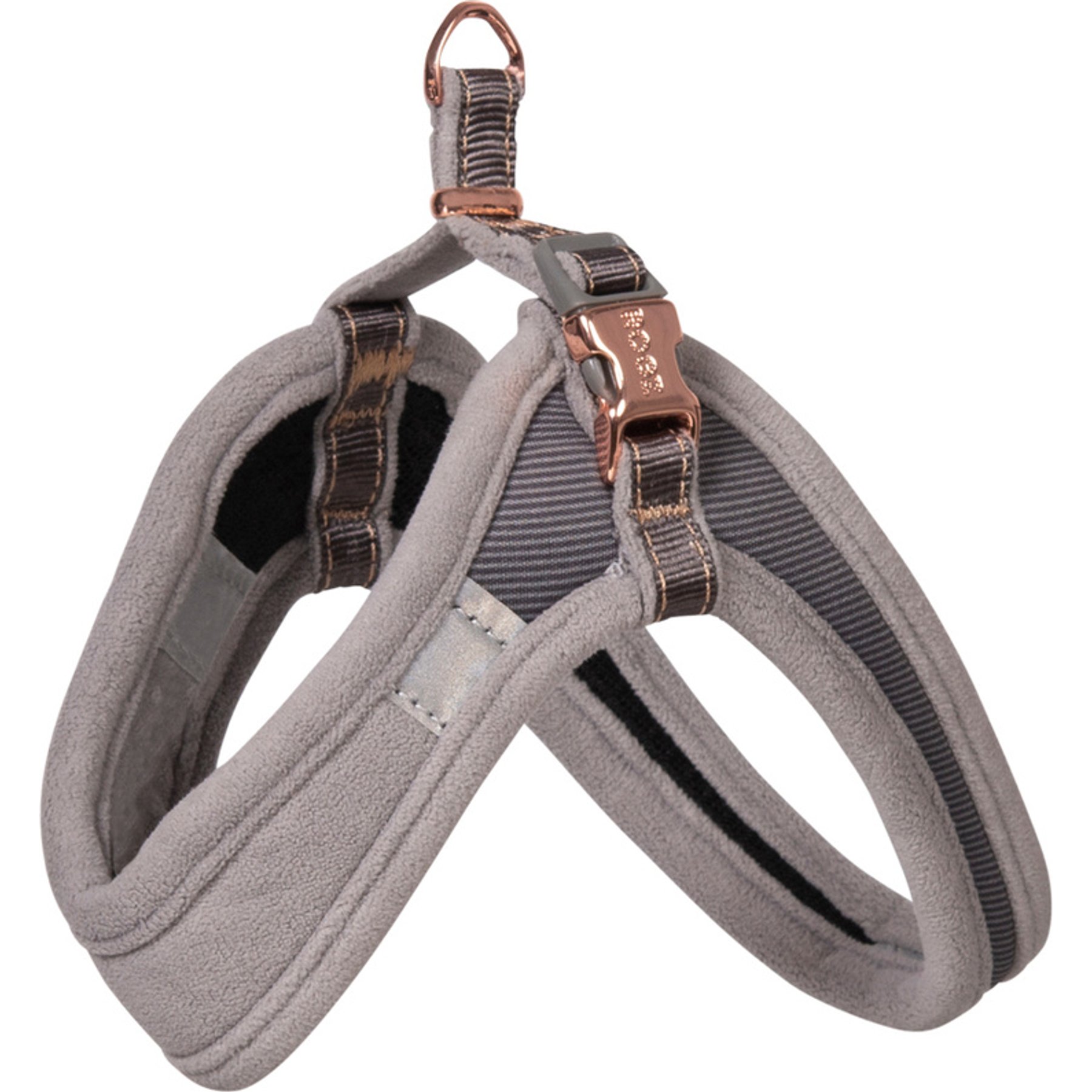 Rogz Urban Adjustable Fast-Fit Dog Harness, Dove Grey, X-Small/Small